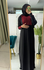 Free Size Embroidered Prayer Dress Hijab Scarf Islamic Abaya Soft Prayer Clothes