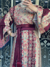 Luxurious Golden and Burgundy Thob