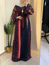Trendy Majdalawi Navy Thobe with Unique Embroidery