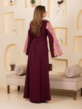 NAJMA Burgundy Thob Dress