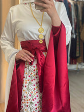 Yasmin Elegant White Satin Thob Dress