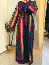 Trendy Majdalawi Navy Thobe with Unique Embroidery