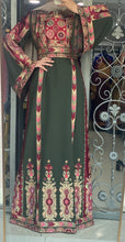 Green and Burgundy Royal Design Malak Thob