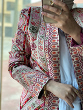 Palestinian Beige Jacket with Floral Embroidery