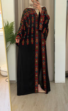 Yasmin Black Embroidered Open Abaya/Bisht