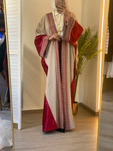 Sulaf Elegant Beige Bisht with Palestinian Embroidery and Satin Details