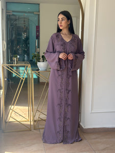 Chic Lavender Soft Crepe Caftan