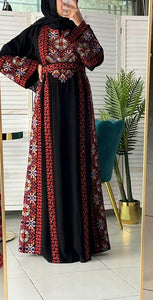 Black Star Thob with Unique Colors Embroidery and Manajil