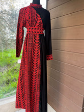 Trending Half Embroidered Red and Black Dress