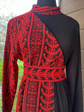 Trending Half Embroidered Red and Black Dress