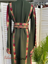 Green and Burgundy Royal Design Malak Thob