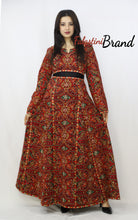 Red Full Embroidered Palestinian Bridal Henna Thobe Dress