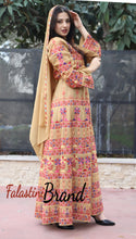 Mustard Queen Thobe Embroidered Palestinian Dress