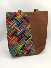 Stylish Brown Hand Embroidered Leather Handbag