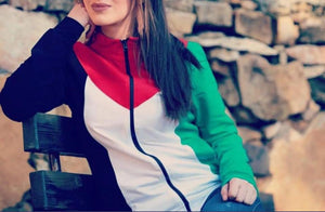 Palestinian Flag Zip Up Sweatshirt Jacket